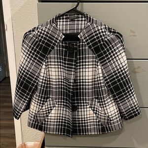 Semantiks Black and White Plaid Jacket